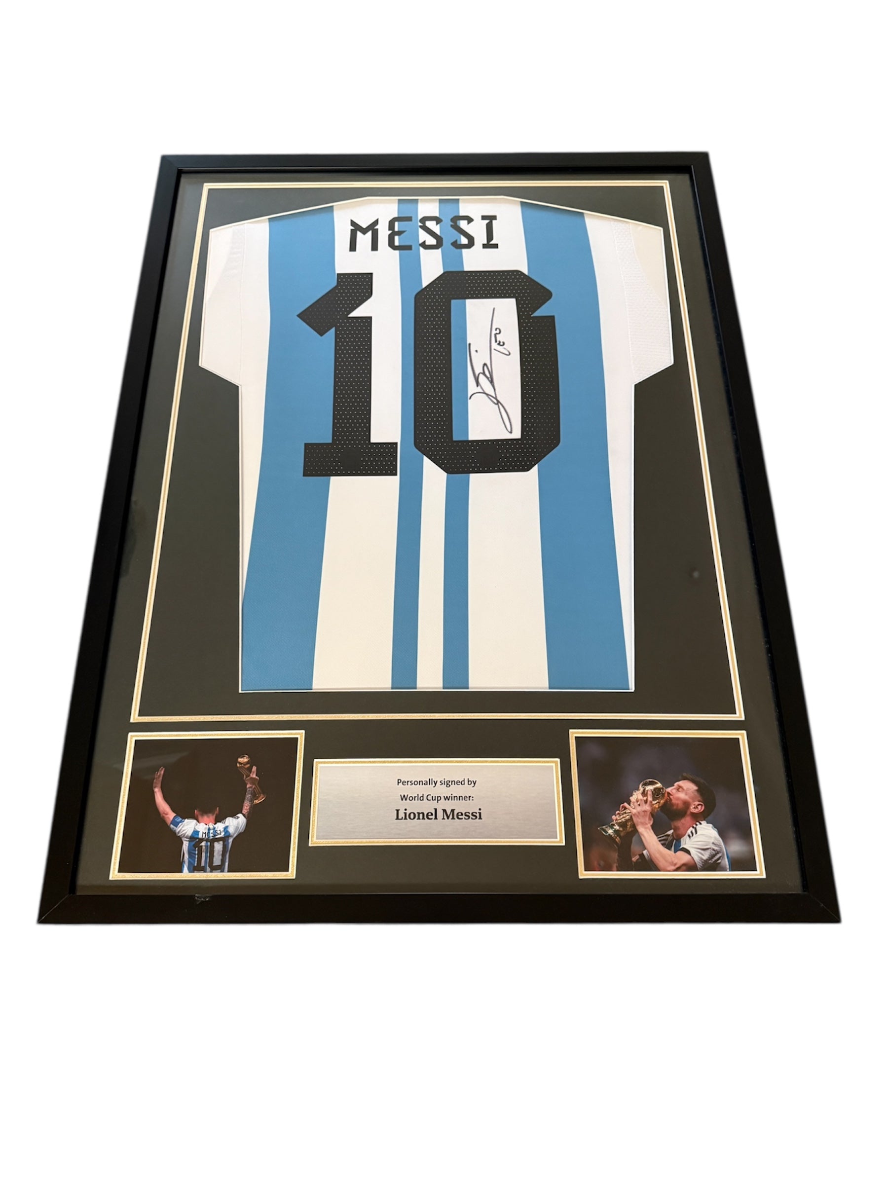 Lionel Messi 2022 Argentina Signed Jersey COA