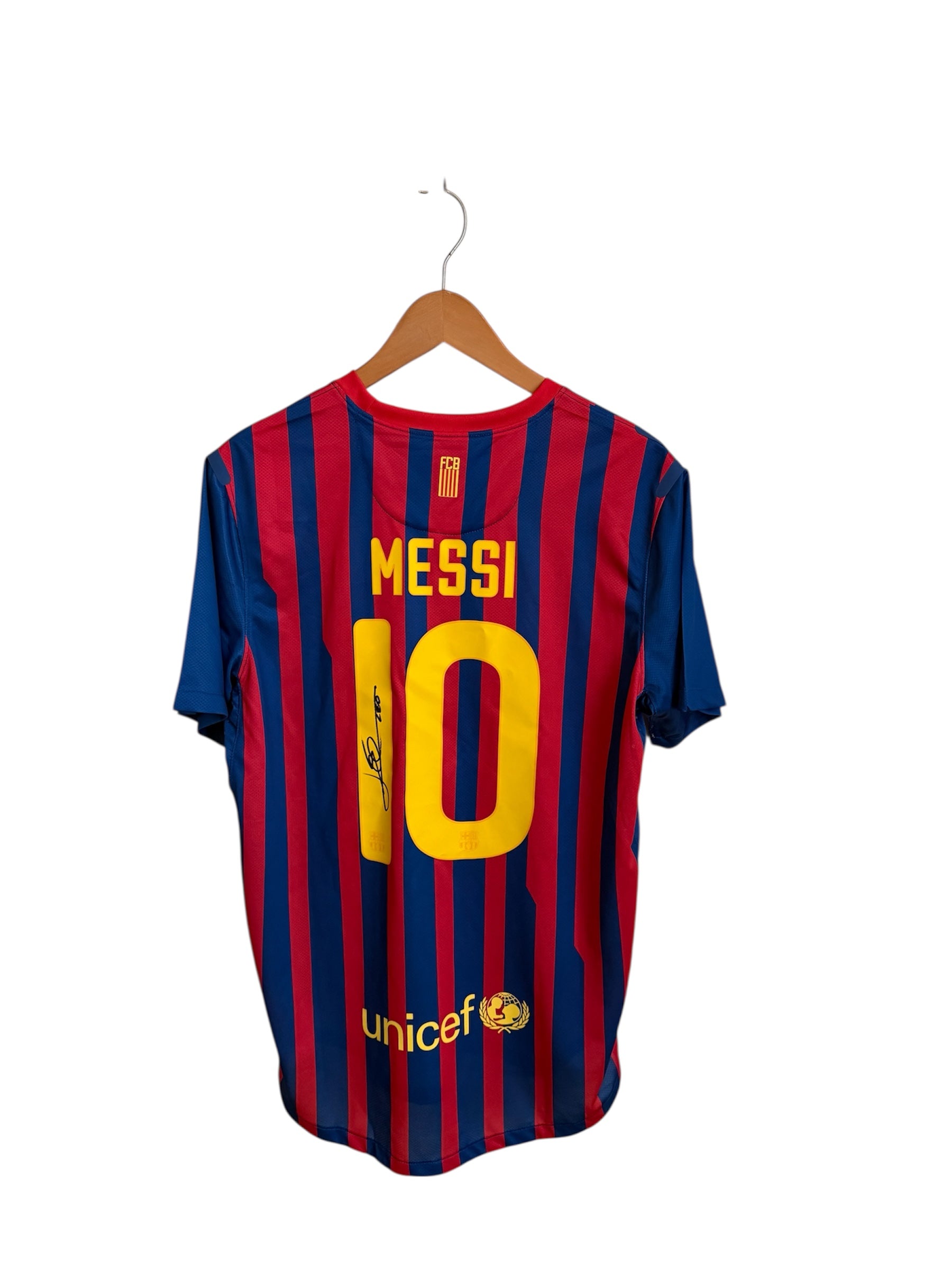 Signed Lionel Messi Barcelona 2013 Home Shirt Authentic