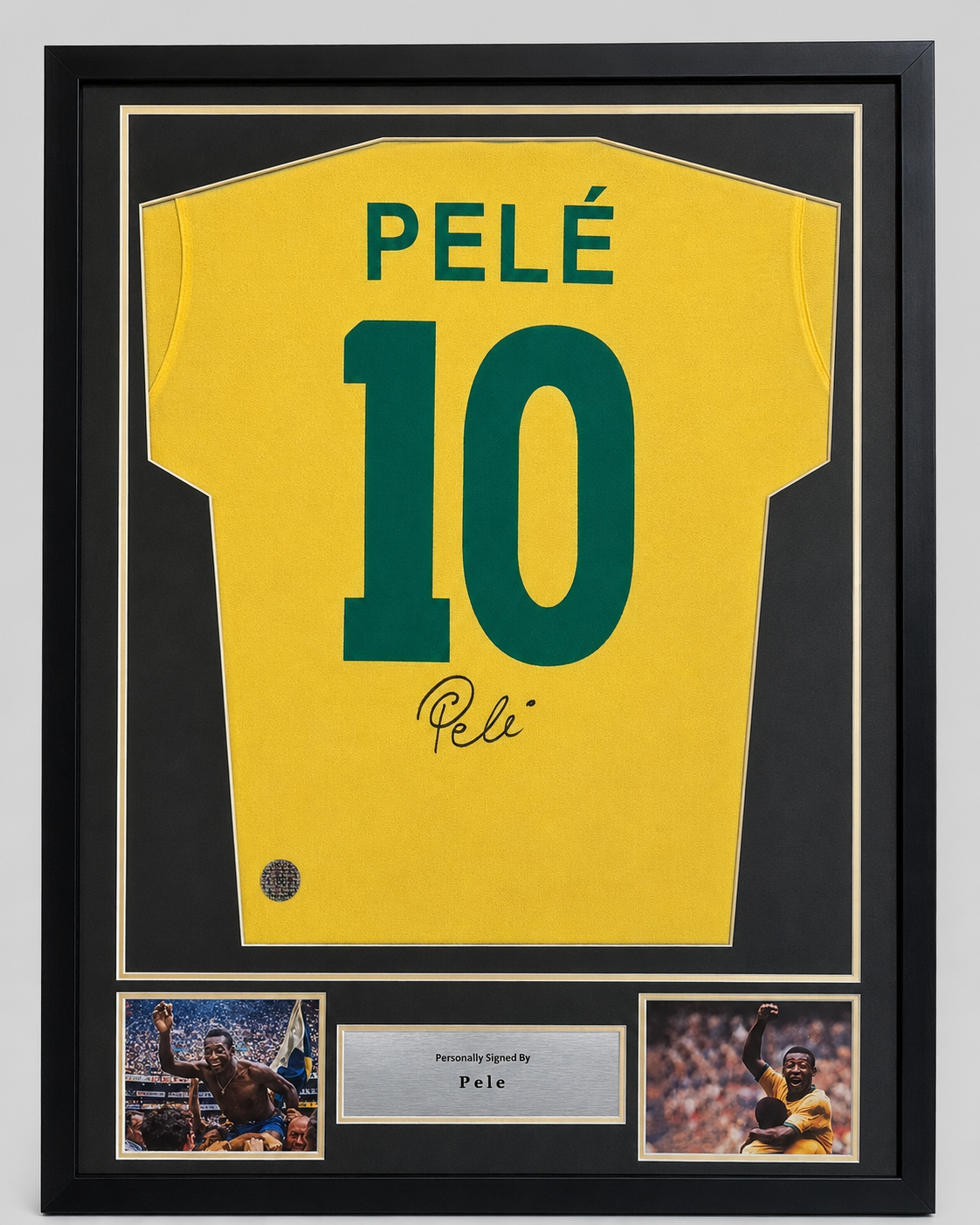 Signed Pelé Brazil 1970 Shirt – Authentic Framed with COA